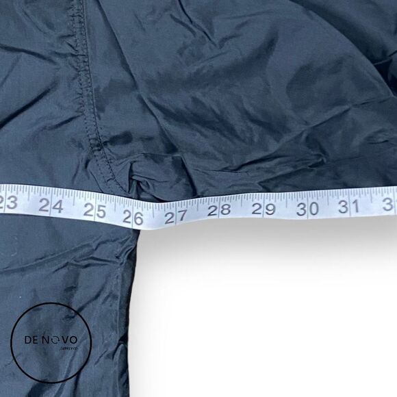 CHEETAH MEN’S Vintage Full Zip Hooded Windbreaker Jacket Size Large Black Blue - Picture 5 of 6